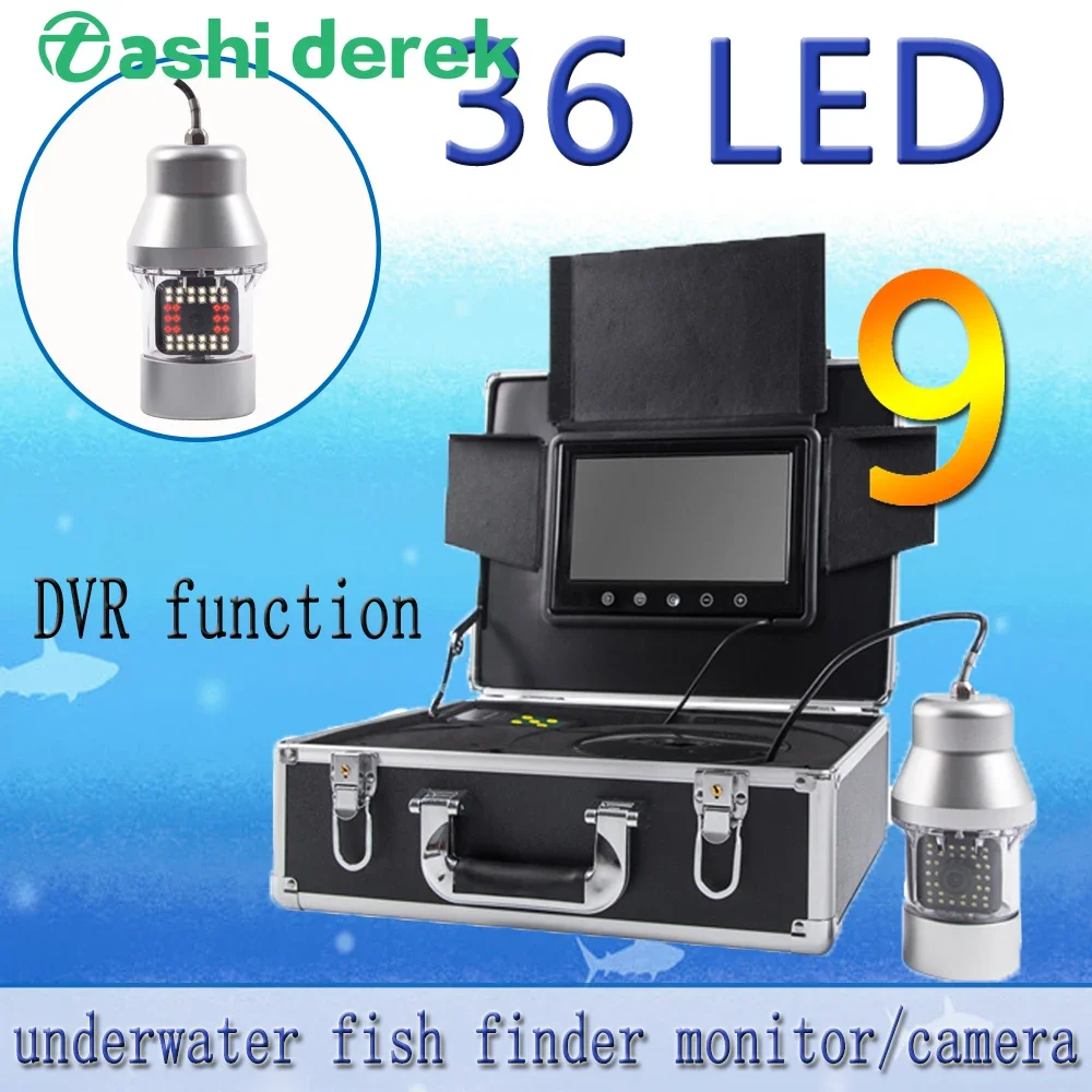 Underwater Camera - กล้องหาปลา F08A 9 นิ้ว กล้องตกปลาใต้น้ำ มุมมองกว้าง
