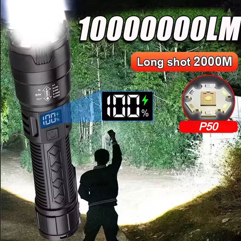 ไฟฉาย LED กำลังสูง 2000LM ไฟฉา - Fishing Light บทวิจารณ์และราคา