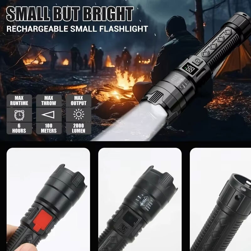 ไฟฉาย LED กำลังสูง 2000LM ไฟฉา - Fishing Light บทวิจารณ์และราคา