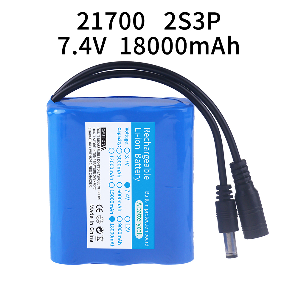 7.4V 18Ah 2s3p 21700 แบตเตอรี่ - Fish Finder Battery บทวิจารณ์และราคา
