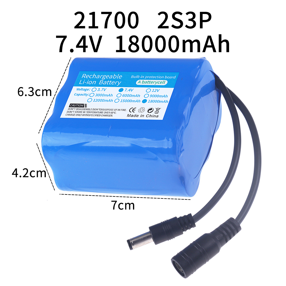 7.4V 18Ah 2s3p 21700 แบตเตอรี่ - Fish Finder Battery บทวิจารณ์และราคา