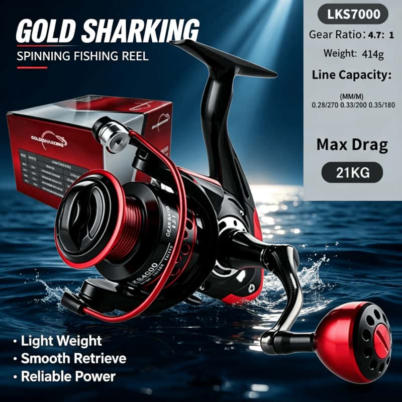 GOLD SHARKING-รอกตกปลาแบบสปินน - Daiwa Reel Fuego บทวิจารณ์และราคา