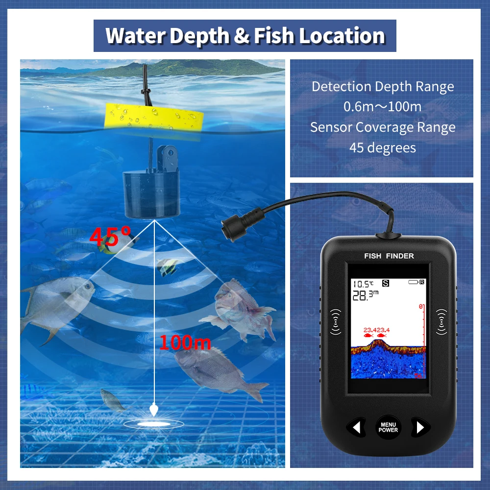 เครื่องหาปลา Erchang XF03 45 อ - Fish Finder Portable บทวิจารณ์และราคา