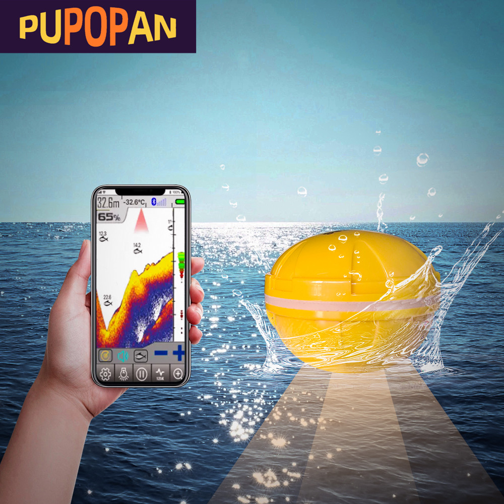 PUPOPAN 100M ยี่ห้อใหม่โทรศัพท - Fishing Depth Finder บทวิจารณ์และราคา
