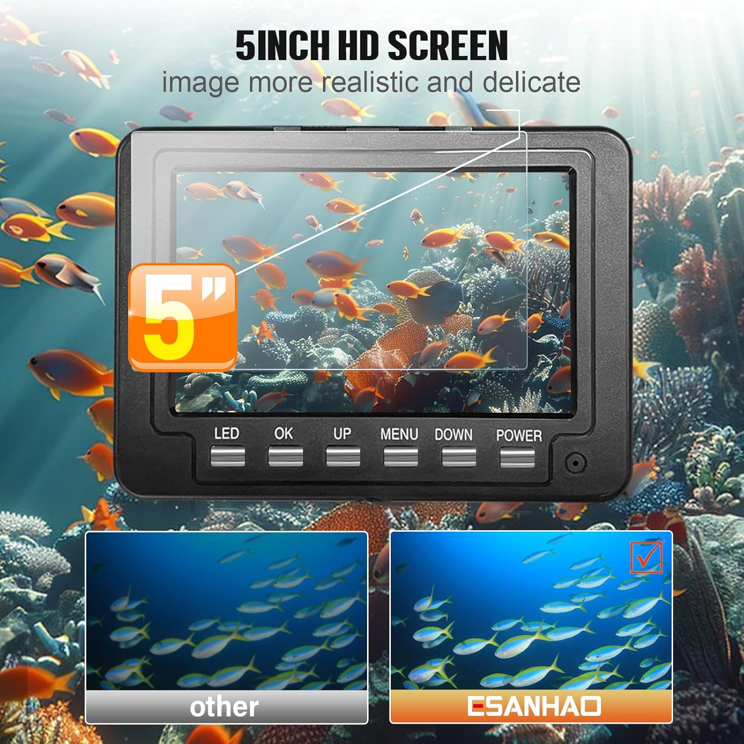 กล้องถ่ายภาพใต้น้ำสำหรับตกปลา  - Fish Finder Portable บทวิจารณ์และราคา